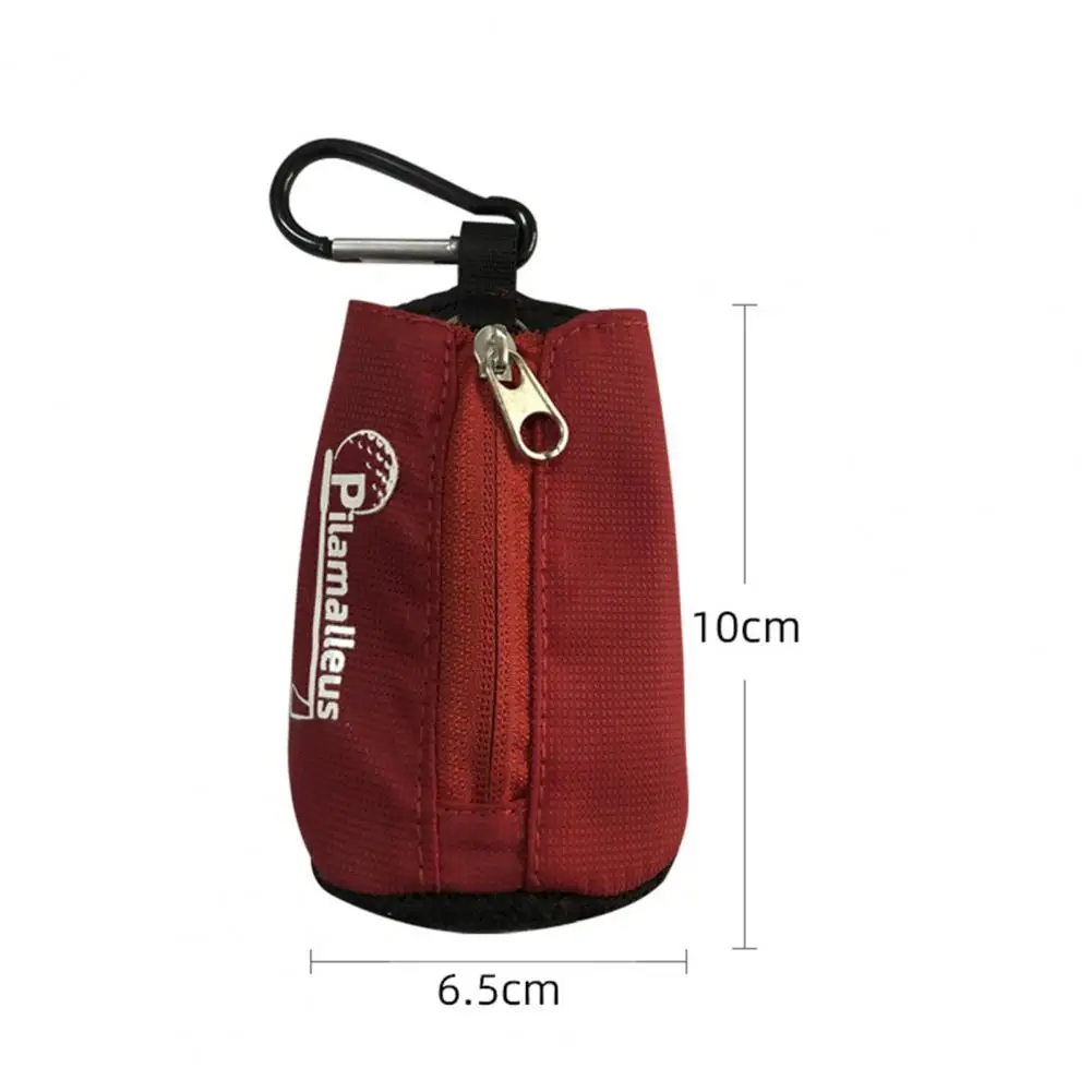 Golf Ball Holder High Elasticity Mini Golf Bag Wear Resistant Stylish Golf Ball Holder Pouch with Hung Buckle for Golf Ball 골프백