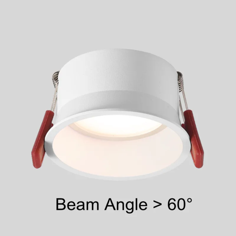 

No Flickering Deep Glare LED COB Recessed Downlight 5W 7W 10W 12W 15W Round White Ceiling Spot Lights for Aisle Pic Background