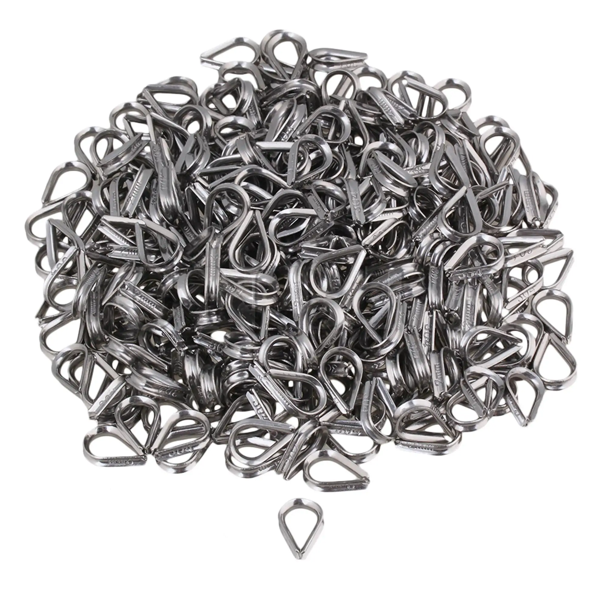 

CNBTR M2 Stainless Steel Thimble Wire Rope Cable Thimbles Rigging Pack of 500