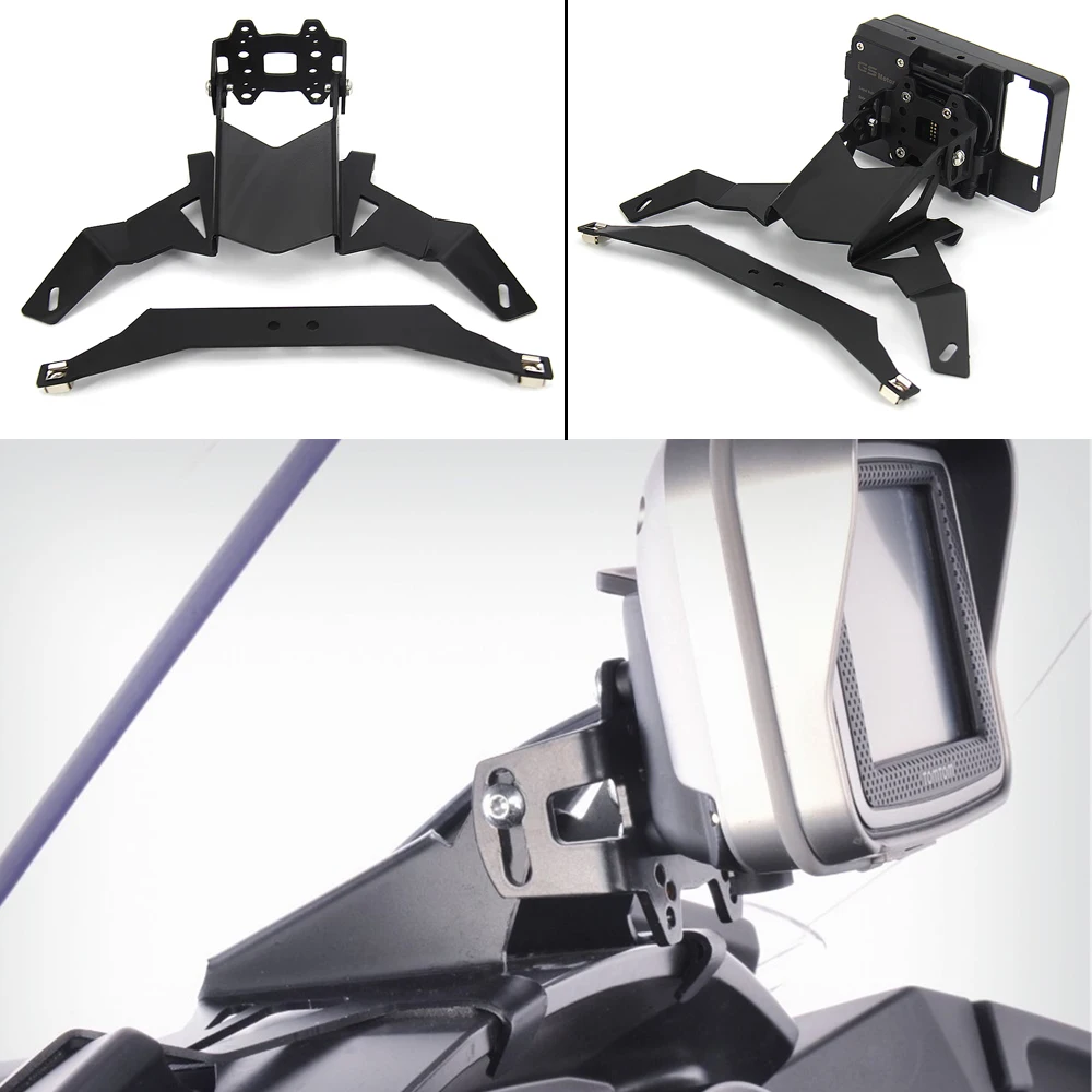 2010-13 New Navigation Bracket Motorcycle For BMW R 1200 RT R1200RT Below 2009 GPS Navigator USB Charging Phone Holder 2014-2019