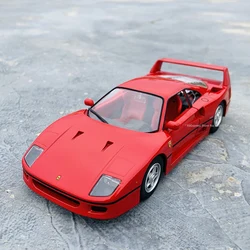 Bburago 1:24 Ferrari F40 collection manufacturer authorized simulation alloy car model crafts decoration collection toy tools