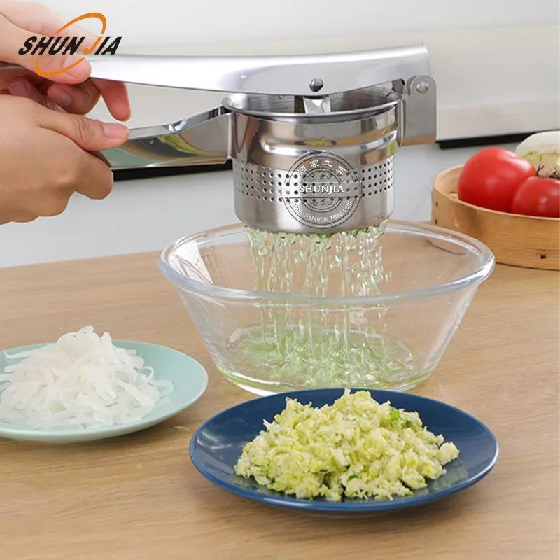 Stainless steel potato press, manual juicer, vegetable stuffing squeezer, vegetable dehydrator, potato press