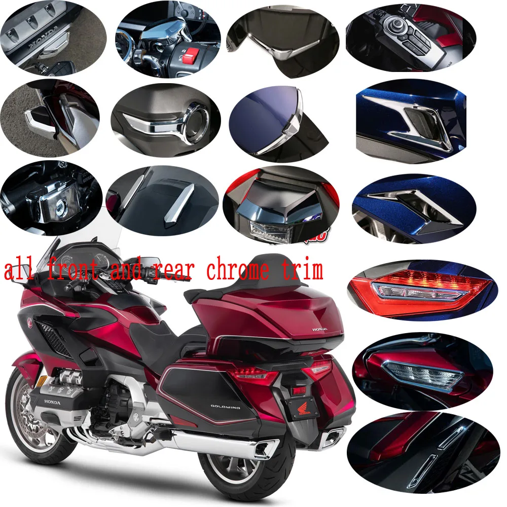 

Motorcycle front and rear chrome trim for Honda Goldwing 1800 F6B GL1800 2018 2019 2020 motorcycle accessories