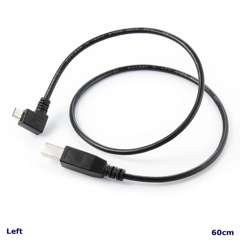 Micro USB 90 Degree Male to USB Type B Male Data OTG Cable Connector for Mobile Flatbed Printer Scanner Midi Controller