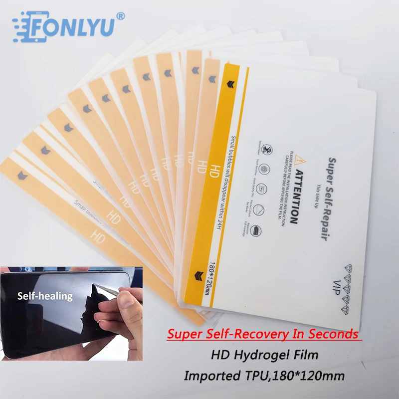 

FONLYU Super Self Healing Hydrogel Film Hydrogel Sheet For Hydrogel Cutting Plotter Phone Glass Screen Protector For iphone13