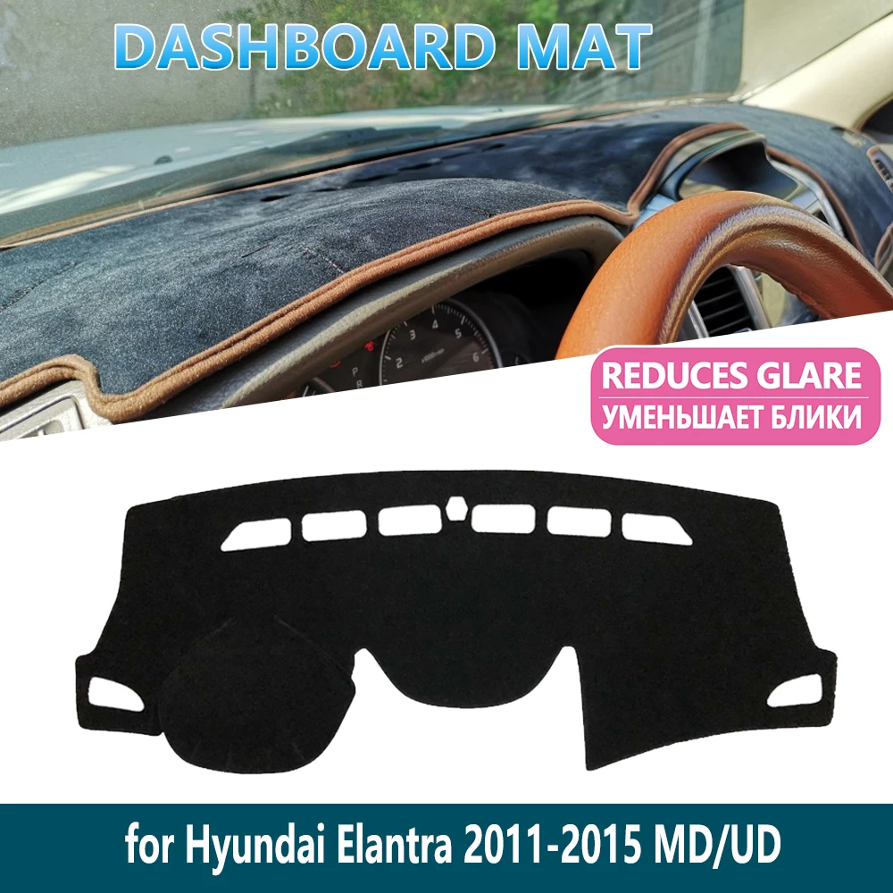 

Для Hyundai Elantra 2011 2012 2013 2014 2015 MD UD Avante коврик для приборной панели, внутренняя козырек от солнца, приборная панель, автомобильные аксессуары