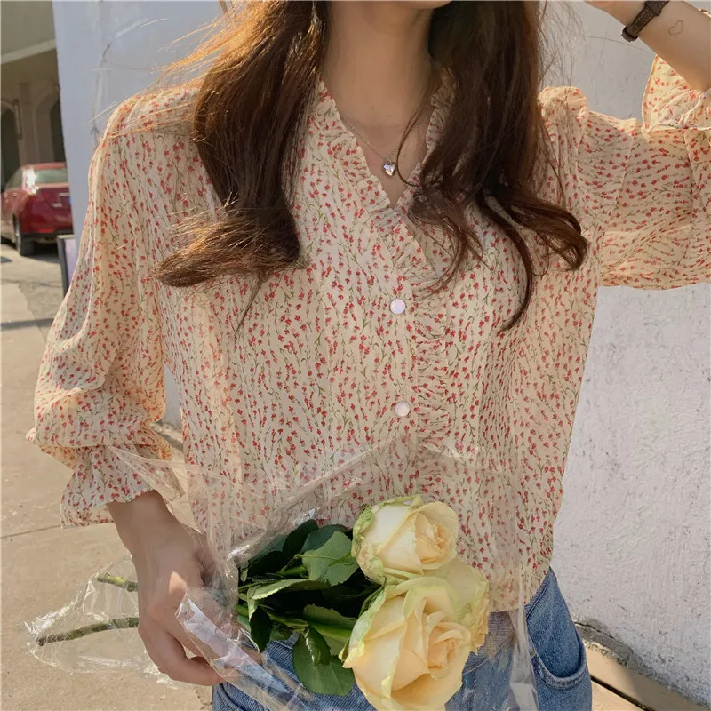 

New Embroidery Lace Transparent Womens Blouses Summer Tops Femme Casual Women Shirt Long Sleeve Girls Blouse New Blusas