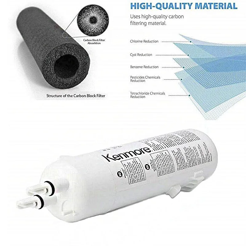 Compatibile con Kenmore 9081, 469081 469930   9930, filtro dell'acqua di ricambio per Kenmore 46-9081 9081 46-9930 9930 (2 PZ)