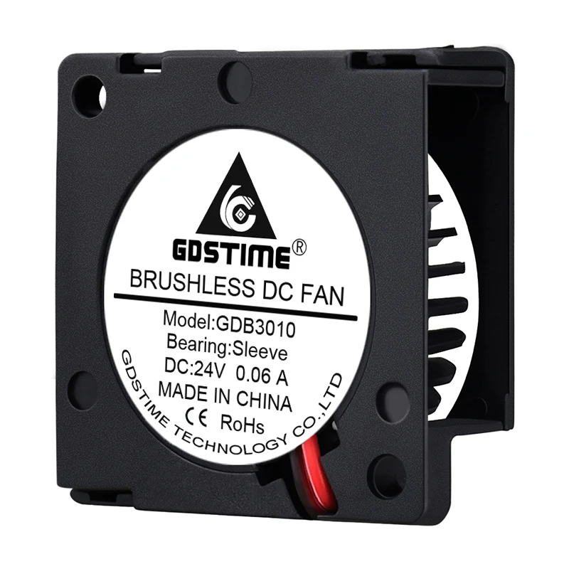 2Pcs Gdstime DC 24V พัดลม30มม.30มม.X 30มม.X 10มม.Mini Radial Cooler พัดลมระบายความร้อน3ซม.3010แล็ปท็อป Micro Turbo Blower