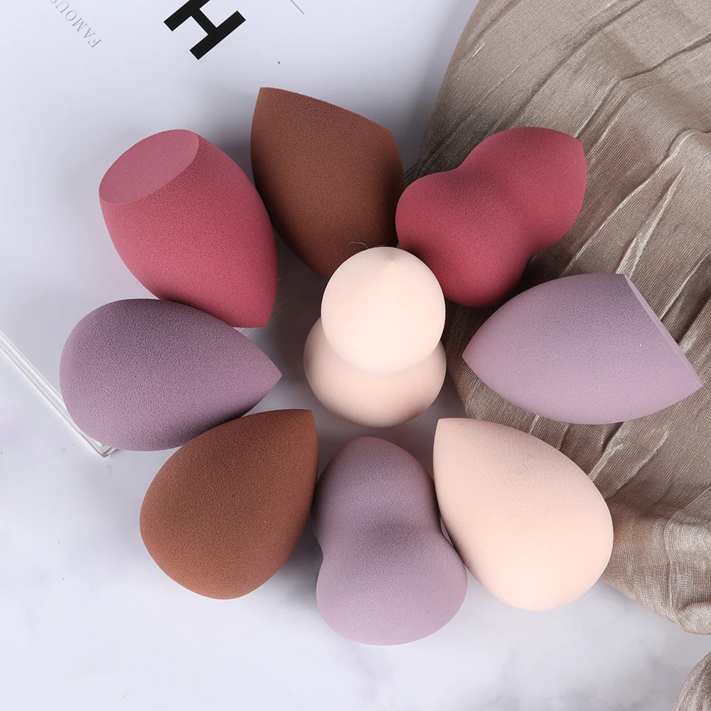 Color Soft Waterdrop Beauty Makeup Sponge Cosmetic Powder Puff Face Foundation Powder Cream Blending Sponges Cosmetic Tools