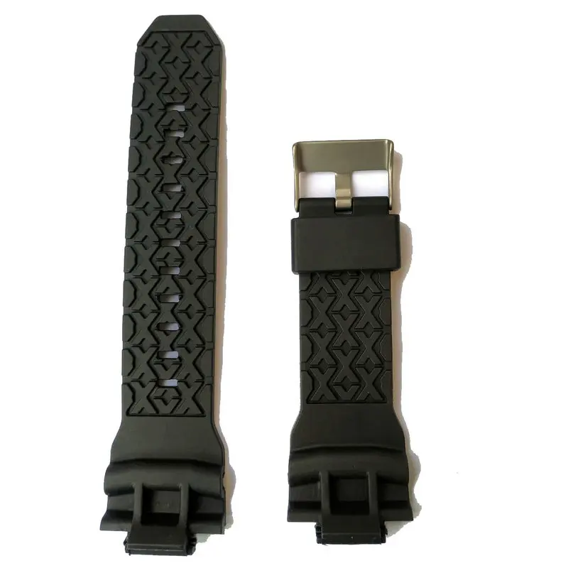 PU Resin Ruber Watch Band Strap for Casio G-shock GA-150 GA-200 GA-310 GLX-150 GAS-100 GAW-100 Replacement Bracelet Black