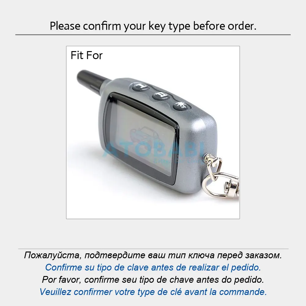 Silicone Key Case Skin For StarLine А4 A6 A8 A9 V5 24V Russian Two Way Car Alarm Keychain LCD Transmitter Remote Control Cover