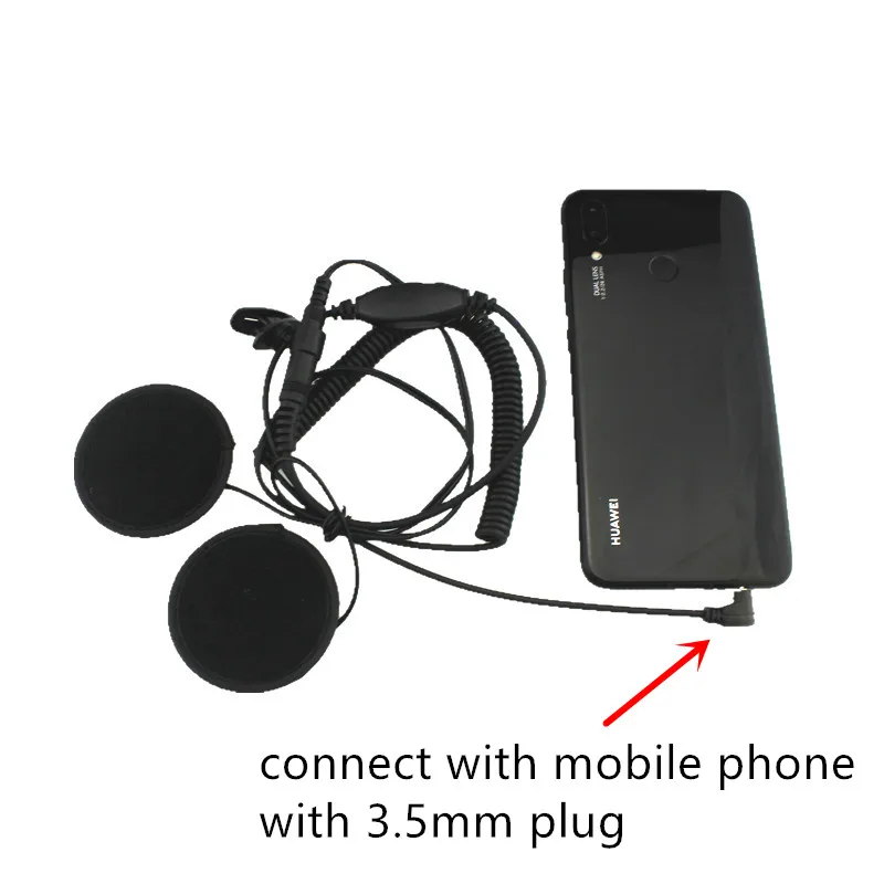 Auriculares para casco de motocicleta, audífonos de 3,5mm para xiaomi, iphone, MP3, MP4, GPS, 3,5