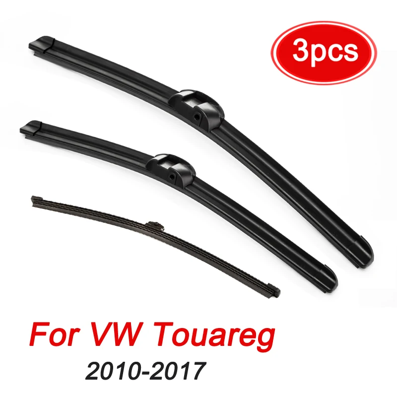 MIDOON Windscreen Wiper Blades Set For VW Touareg 2010 2011 2012 2013 2014 2015 2016 2017 Front Rear Wipers For Porsche Cayenne