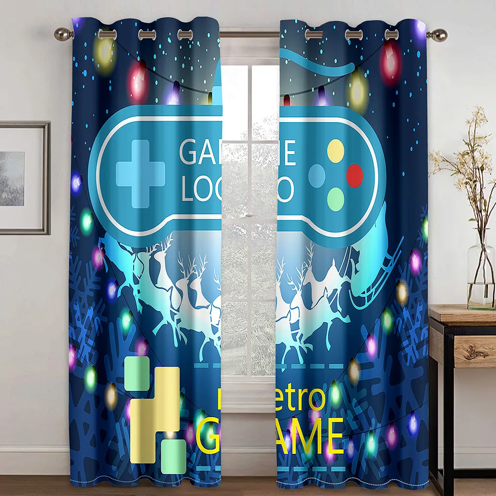 

Living Room Games Blackout Curtain Boys Teens Bedroom Gamer Video Game Gamepad Window Curtains Decor Cortinas Para La Sala カーテン