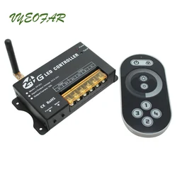 Led Strip Dimmer Controller 12V 24V RF Remote Wireless 4A 4 Channel Multi Function Dim ON Off Swith for 5050 3528 Single String