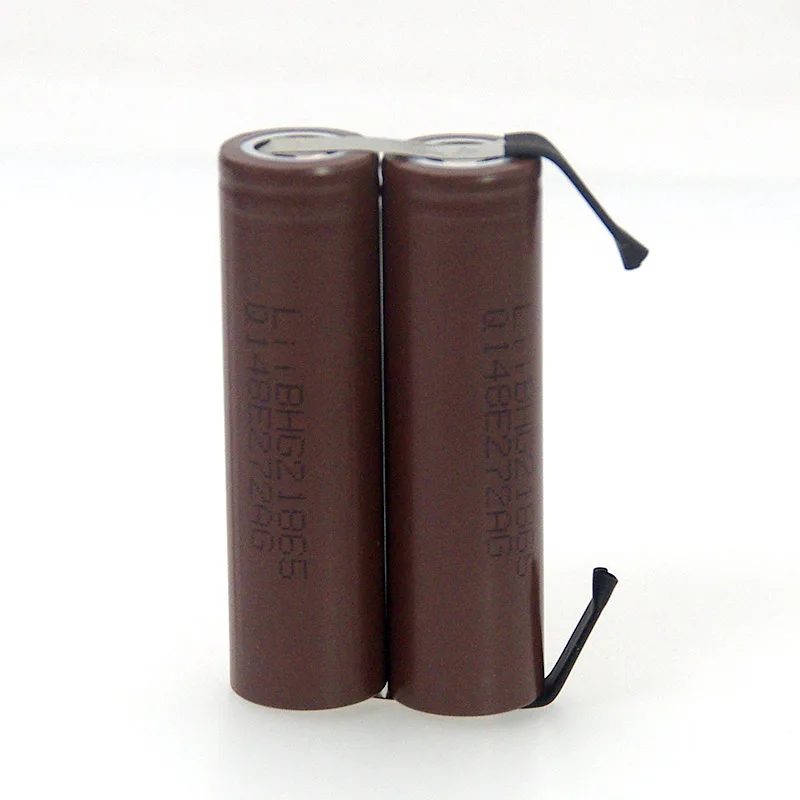 Новый 3,7 V 1S 6000 мА/ч, HG2 ионно-литиевая аккумуляторная батарея светодиодный светильник рыбалка Bluetooth Динамик 4,2 в паяльная Никель лист DIY батареи