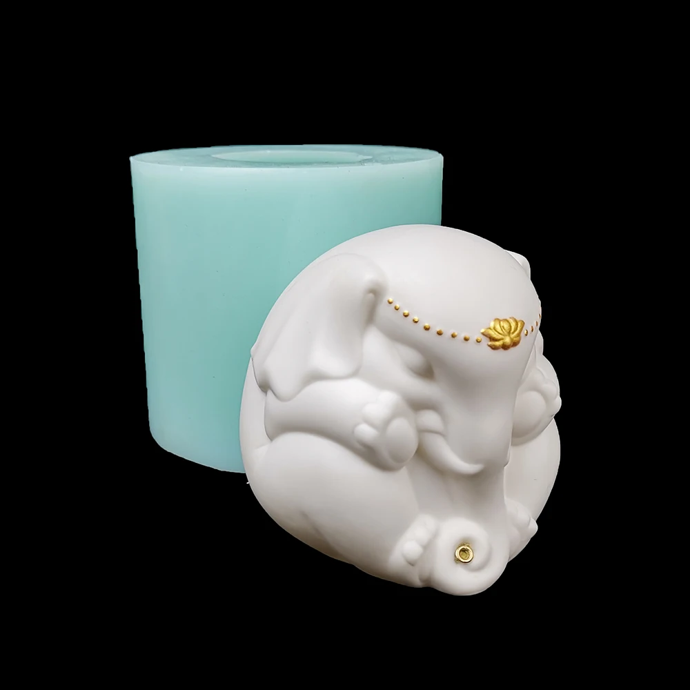 

PRZY-Silicone Candle Molds, Elephant, Monkey, Animal, 3D, Adorable, Resin, Handmade Soap, Clay Mold, DW0266, PRZY