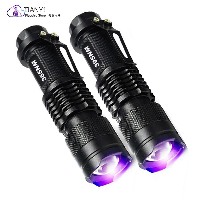 Portable 365nm UV 395nm Violet Flashlight, UV Lamp Detection Lamp, Dog Urine, Pet Stain uv flashlight torch hig led uv 365nm