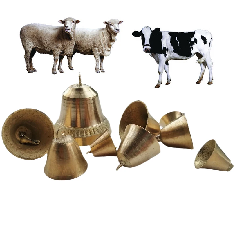 Livestock Pet Tracker Cow Horse Sheep Grazing Copper Bells Cattle Farm Animal Extra Loud Bronze Bell