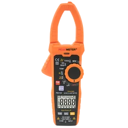 PEAKMETER PM2128 AC/DC True RMS Handheld Digital Clamp Meter AC/DC Voltage 1000A Current Capacitance Temperature measurement