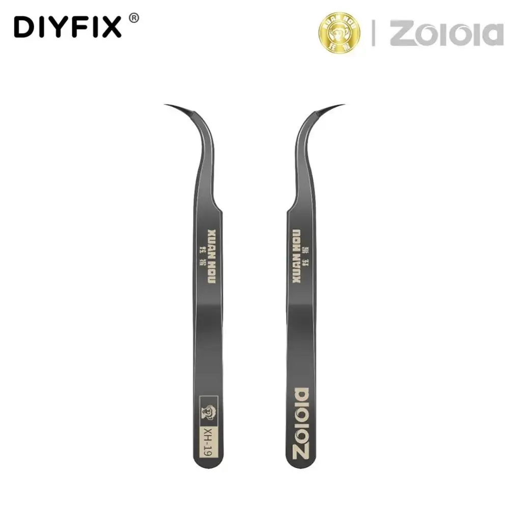 

Stainless Steel Tweezers With Sharp Bent Tips For Mobile Phone Repairing Flying Wire Fingerprint Needle Tip Hand Tool Tweezers