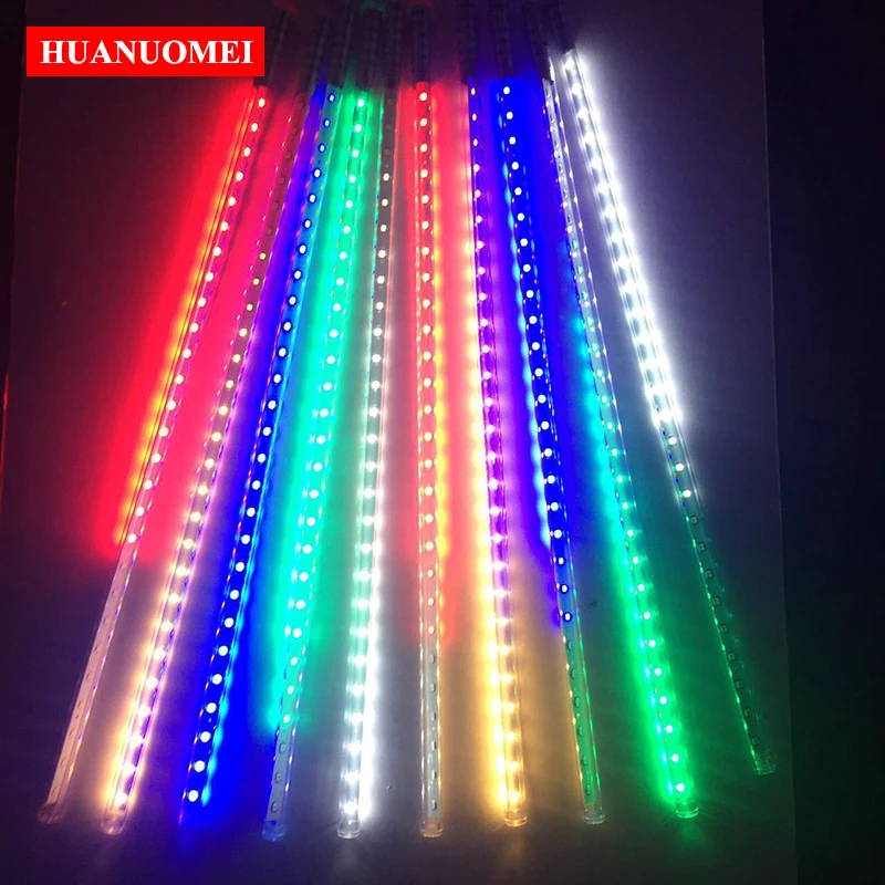 

DC 9V 12V 80CM LED Meteor Light Street Outdoor Tree Garden Decoration Landscape Lamp Party RainDrop String Tube Red Green Blue