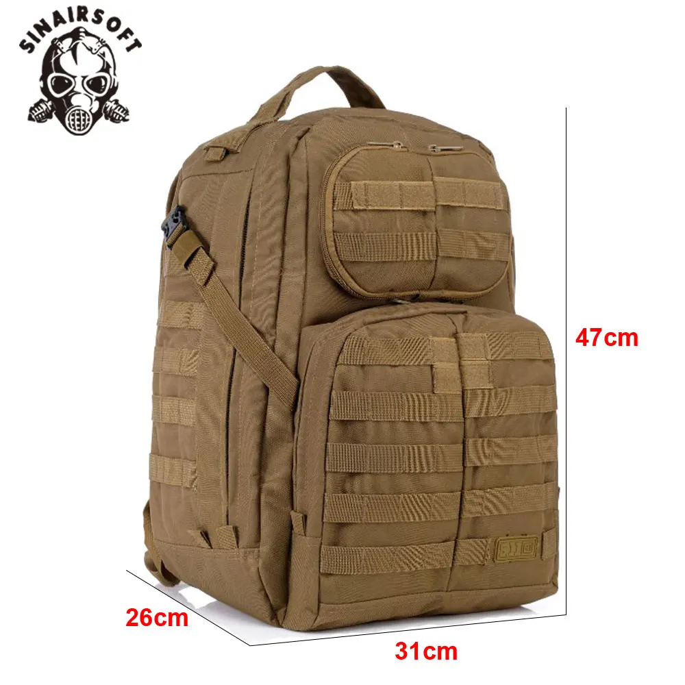 SINAORSOFT Tactical Hunting Backpack 14 Inches Laptop Oxford Fabric Molle Rucksack Outdoor Sport Travel Hiking Camping Bag