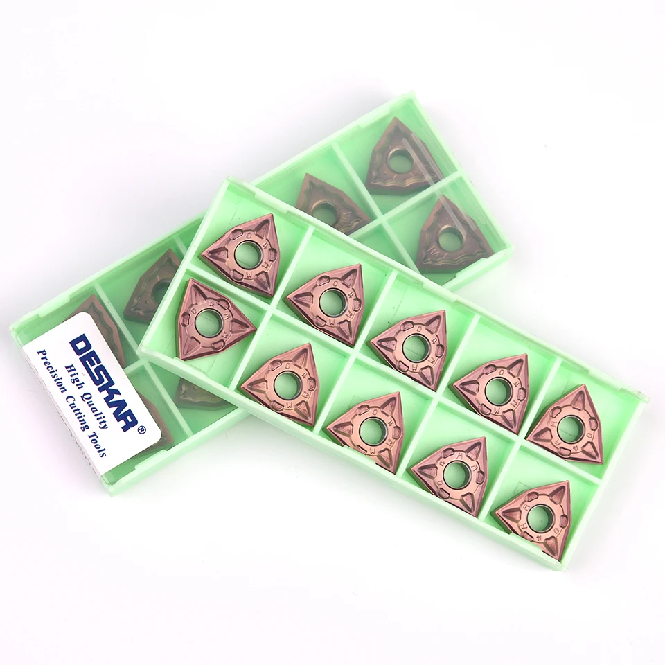 WNMG080404 WNMG080408 MQ MS MA HA JMS LF6118 DESKAR Ban Đầu Dụng Cụ Xoay CNC Carbide Lưỡi Dao Thép Không Gỉ Tiện Dụng Cụ
