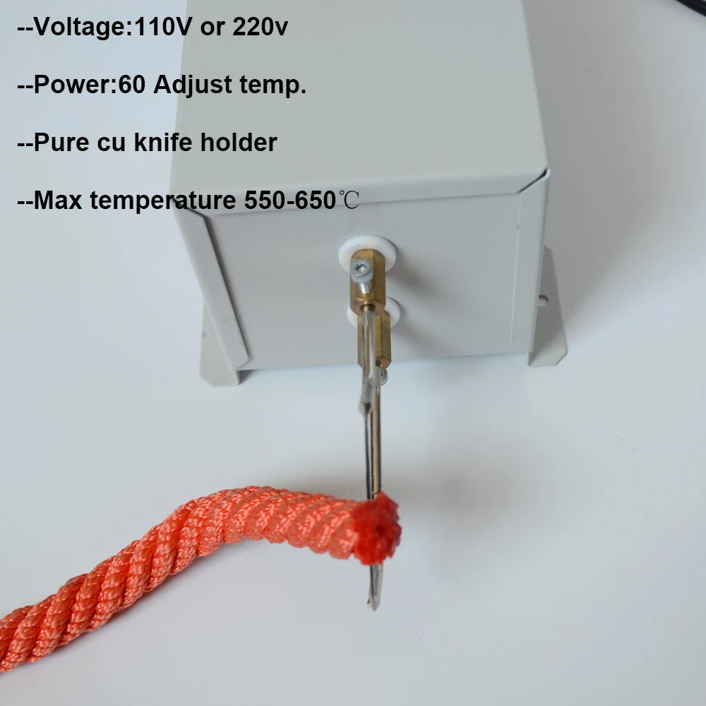 TOYOBER Nylon Rope Cutting Knife Electric Hot Knife Rope Cutter for Webbing Belt Cutting Ribbon Cutting Tool