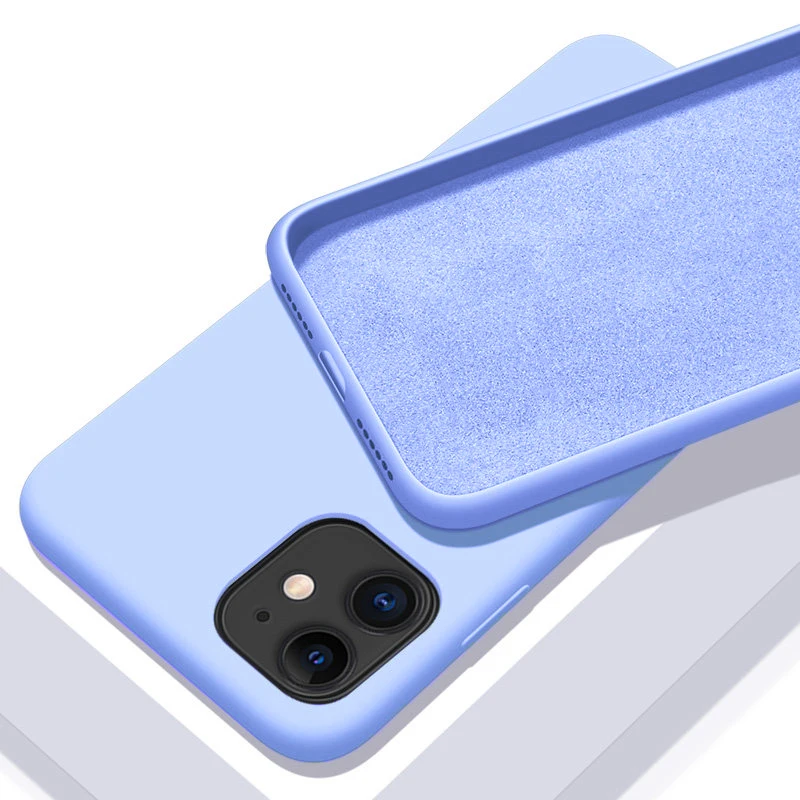 Für iPhone 7 6 6S 8 Plus Fall Luxus Original Flüssigkeit Silikon Soft Cover Für iPhone 11 12 Pro X XR XS Max Stoßfest Telefon Fall