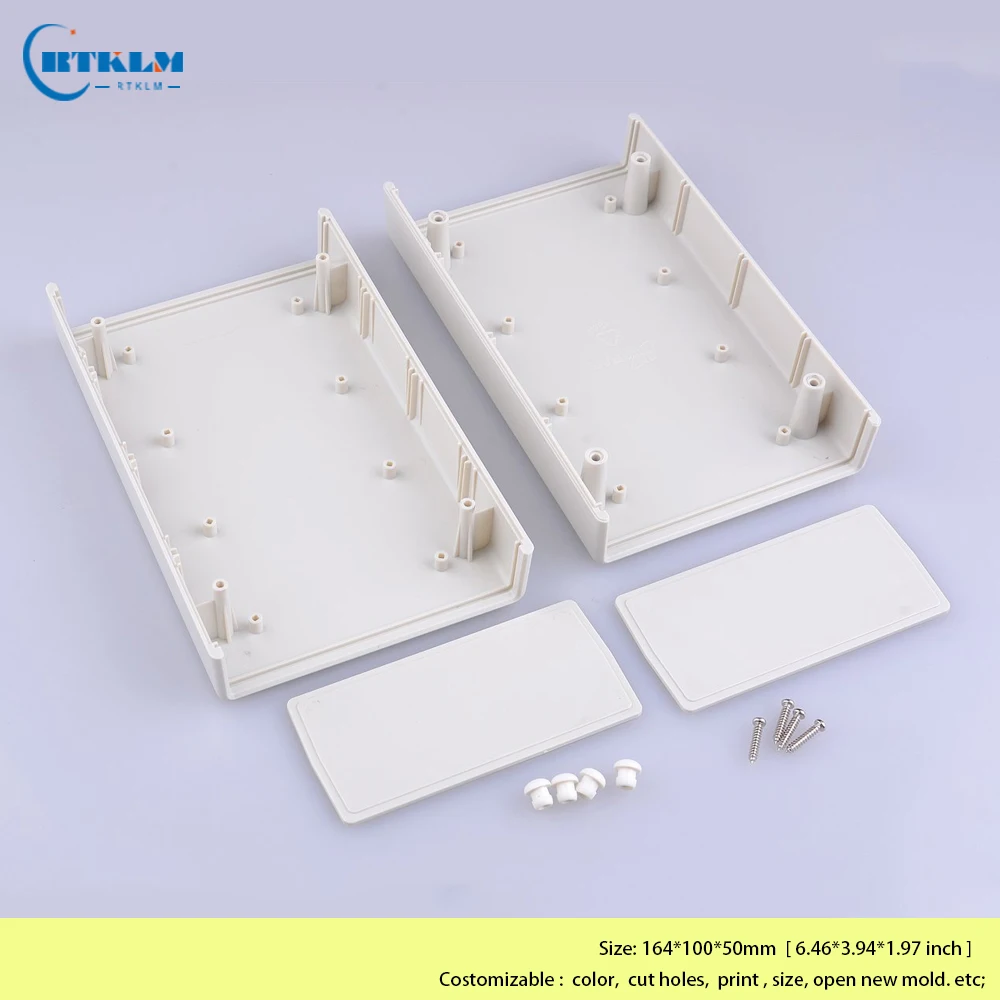 Electronics Junction Box Plastic Enclosure DIY Instrument Case ABS Plastic Project Box Desktop Enclosures 164*100*50mm