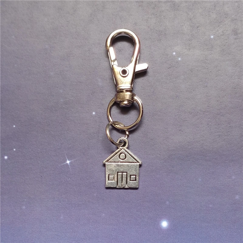 House Key Chain, Gift for Him, Creative Keychain, Building Key Chain, Family Gift