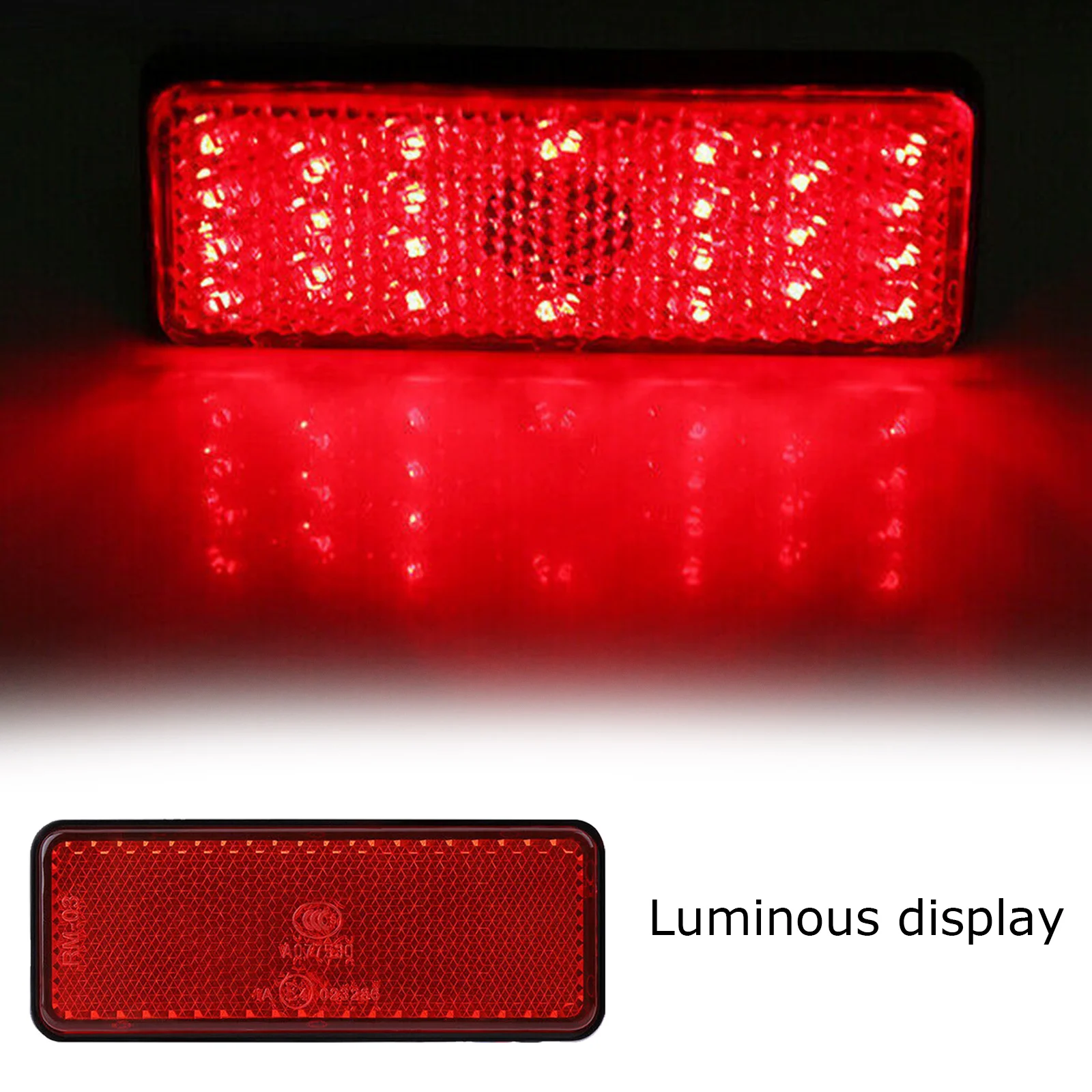 Motorcycle LED Brake Light Rear Light Brake LED Reflector Motorbike Stop Light Moto Tail Light 12V Motorcycle Signal Lamp Motor