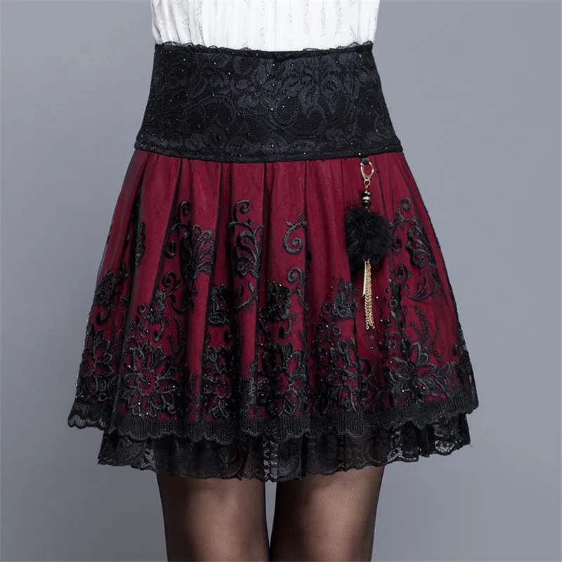 Womens Skirts Bud Silk High Waist Elastic Waist Fashion Skirts Spring Autumn Winter Clothing A-line Skirt Club Dance Costume