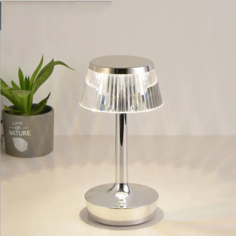 Nordic Bedroom Mushroom Table Lamp USB Charging Touch Switch Crystal Light Hotel Coffee Shop Dreamy Home Decoration Night Light