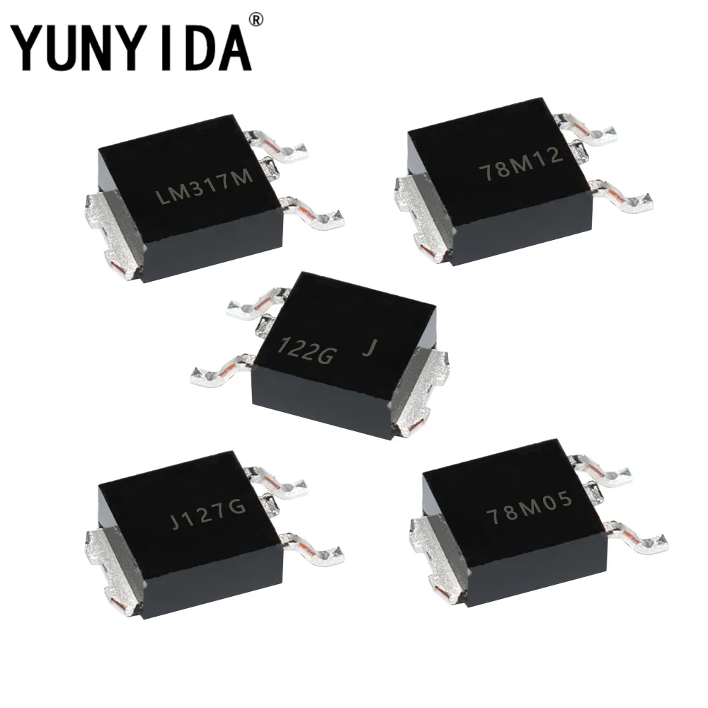 10PCS New and Original Transistors TO-252 78M05 78M12 LM317M