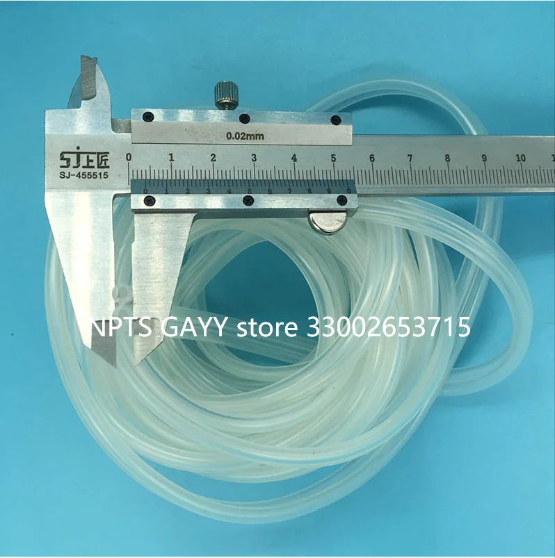 10M Double Line Two Lines Soft Silicone Ink Tube For Mimaki Mutoh VJ1604 VJ1624 VJ1618 RJ900C Ink Pump Assembly Pipe 4.5x2.5mm