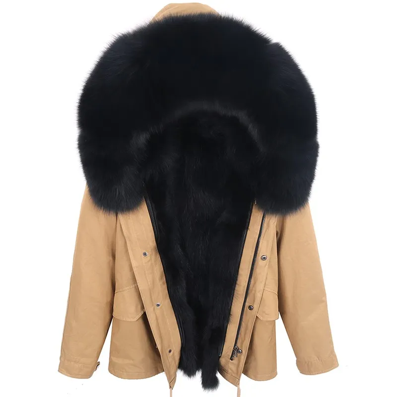 Men Winter Jacket Real Raccoon Fur Hooded Coat Real Fur ParkaNature Raccoon Fur Lining Jackets Man Real Fur Coat