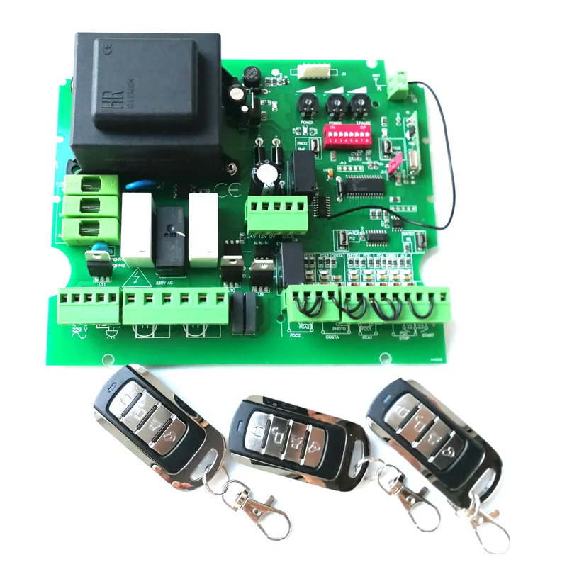 220VAC automatic swing gate opener motor operator circuit board electronic card controller for automatic gate opener dual