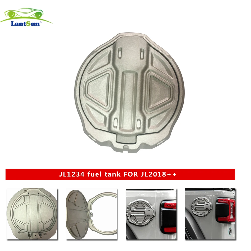 JL1234 TANK CAP FOR JEEP WRANGLER JL 2018+ Aluminum Alloy Silver Super Cool LANTSUN