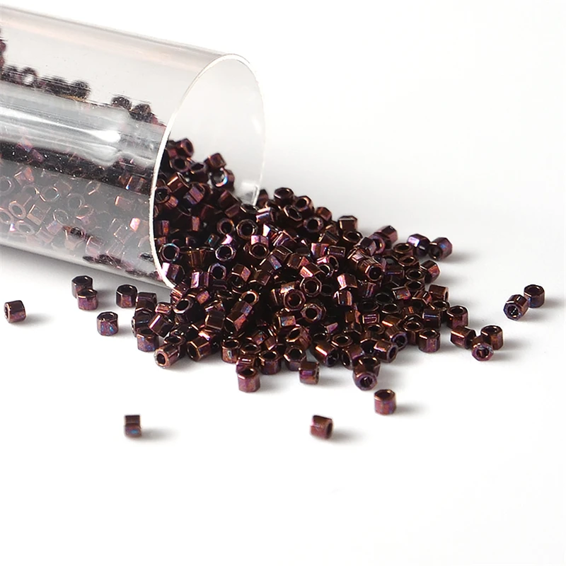 10g Japan Miyuki Delica Perlen 11/0 Metallic Farbe 1,6mm 2Cut Glas Seed Perlen für Hand DIY Schmuck Machen – Detail 3