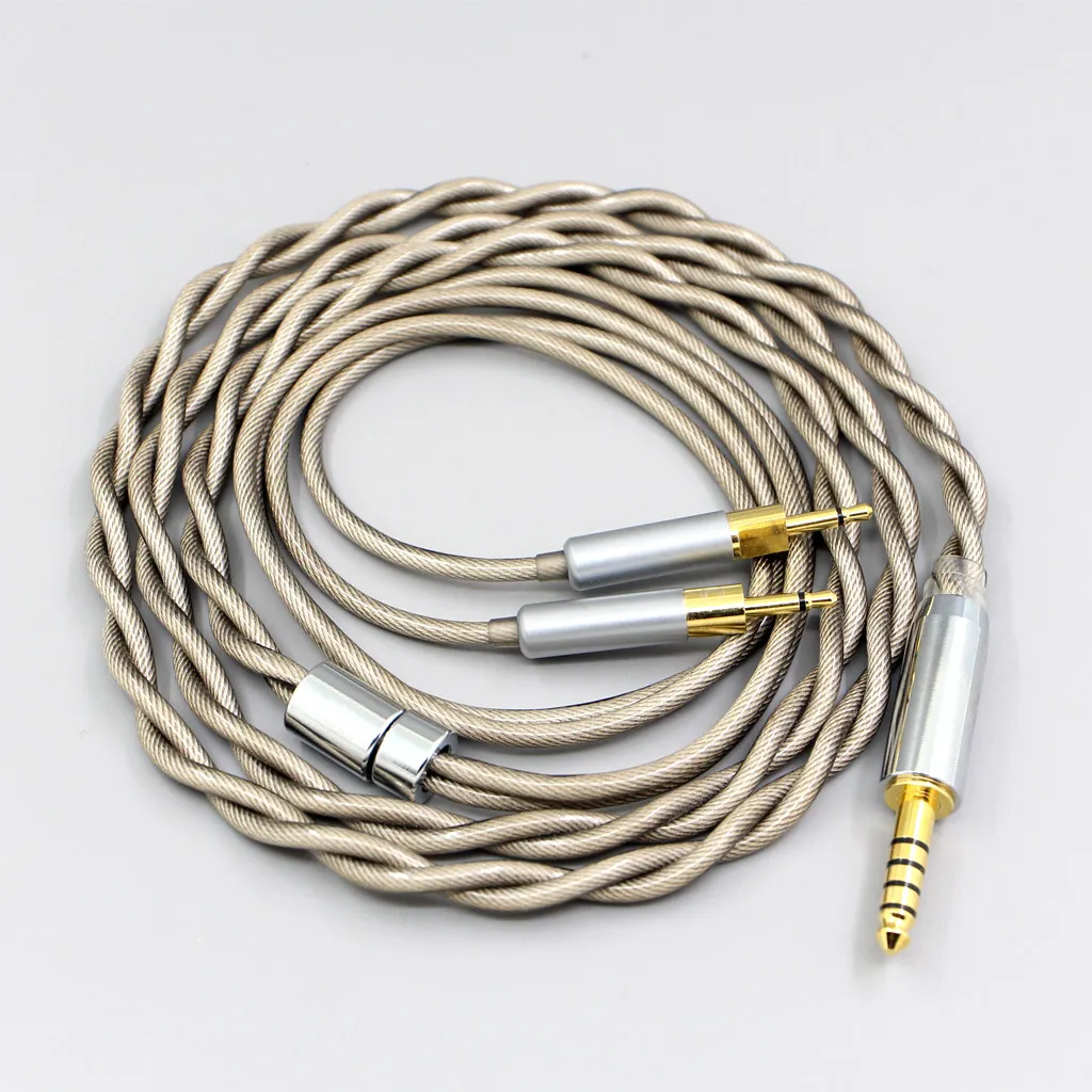 

Silver Plated Type6 756 core 7n Litz OCC 2.5mm pin Earphone Cable For Sennheiser HD700 Headphone 2 core 2.8mm 7825