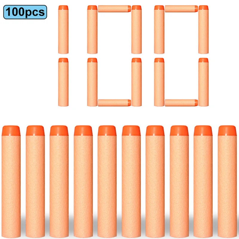7,2 cm 100 stücke Für Nerf Weiche Kugeln Darts Runde Kopf Refill Schwamm Darts Kinder Kinder Spielzeug Pistole Kugeln Für NERF N-Strike Blasters