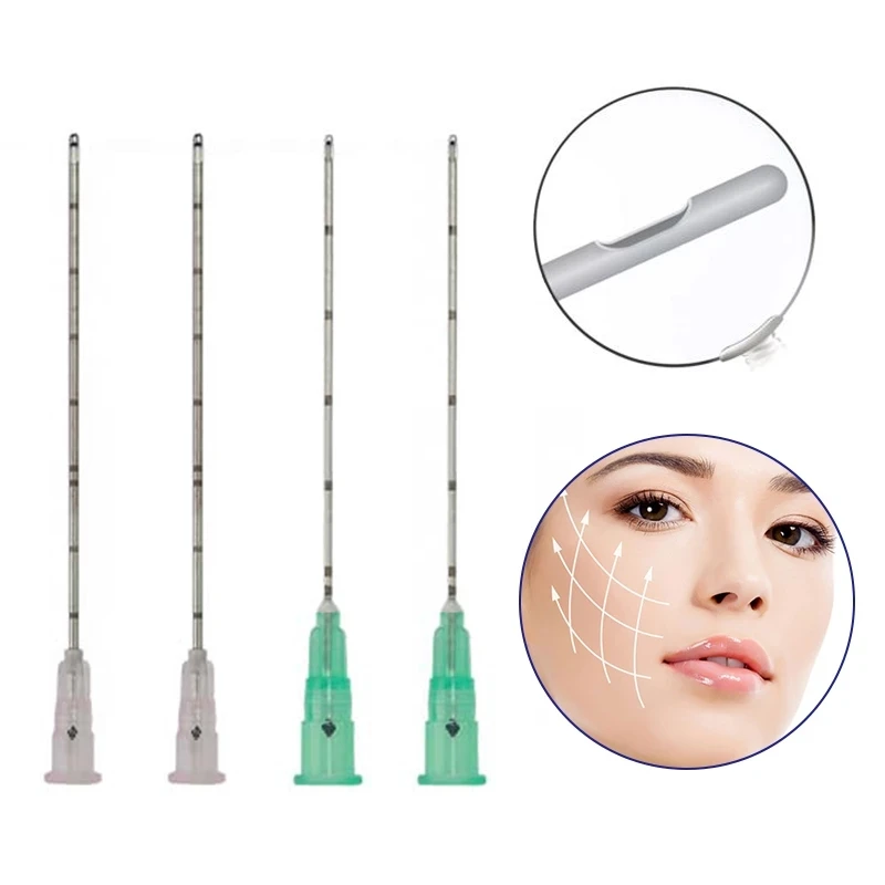 Canule émoussée pour injection de remplissage, remplissage facial, acide urique, léger en antarctique, 14G 18G 20G 21G 22G 23G 25G 27G 30G, 20 pièces