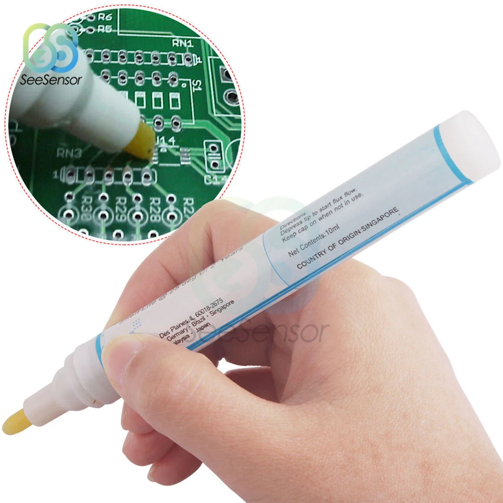 951 10ml Soldering Rosin Flux Pen Low-Solids Non-clean For Solar Cell Panel DIY