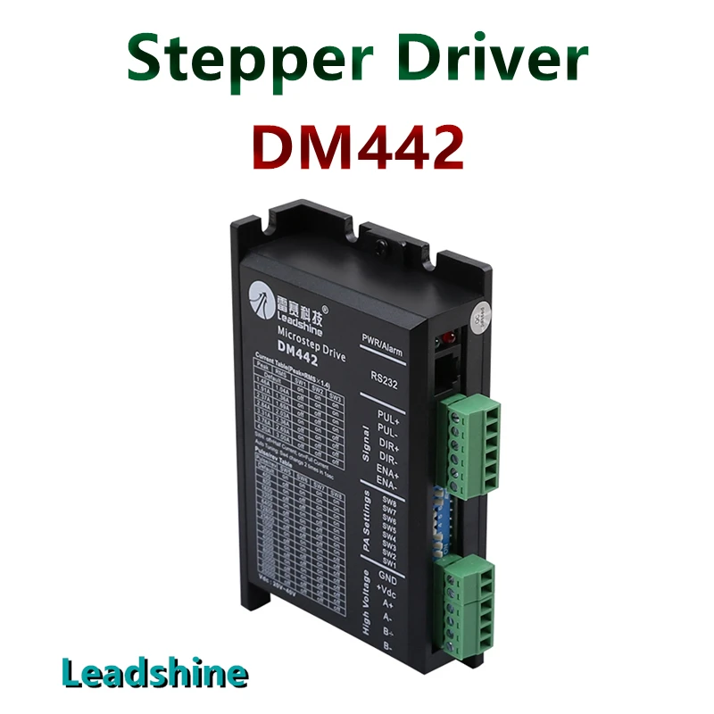 

Leadshine 2 Phase Analog Stepper Driver DM442 Stepper Motor Driver DM442 Voltage 20~40VDC Current 1.0~4.2A