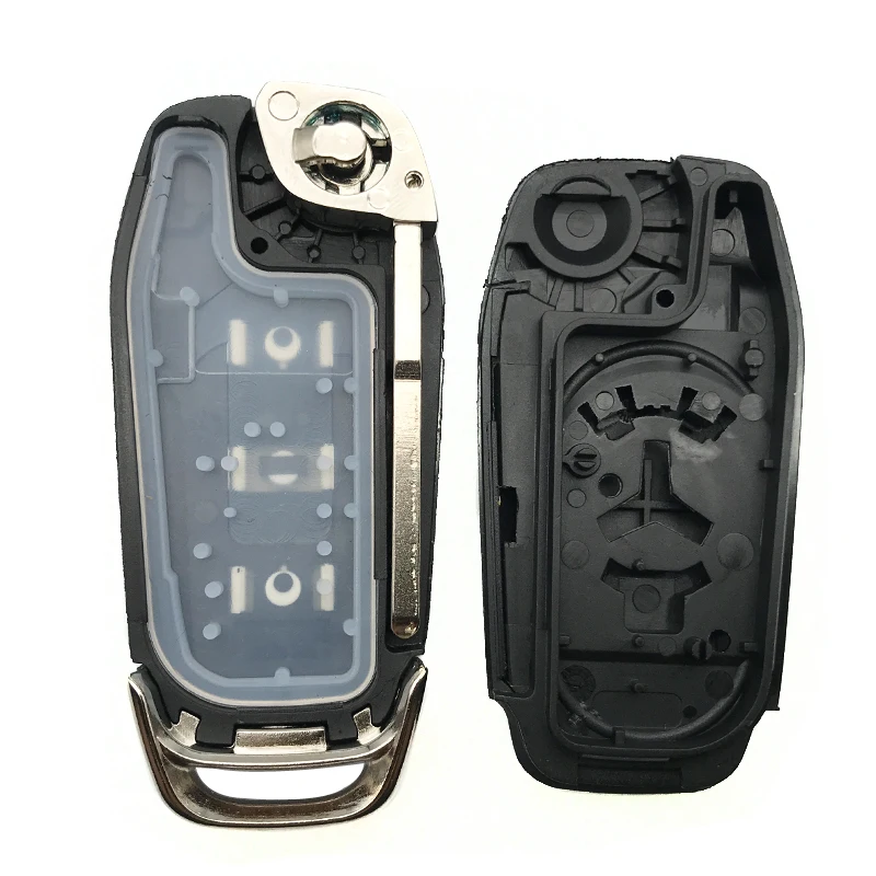 2/3/4 Buttons Flip Folding key Fob For Ford Focus Fusion Mk2 Mk7 Explorer Ranger Car Remote Key Shell Case Fob HU101 Blade