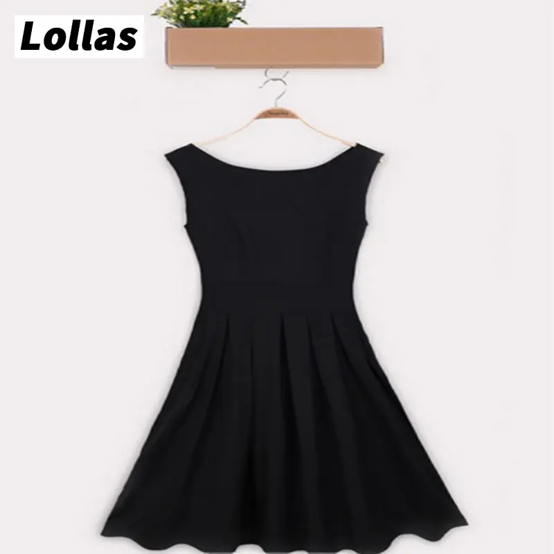 

Women Waist-accentuating slimming puffed solid color dress