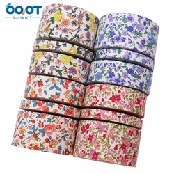 Double-Sided Flower Thicken Cloth Ribbon 5Yards M-21820-1461 38MM DIY Crafts Hairclip Apparel Accessories And Sewing Decorations